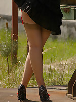 Sheer brown Stockings